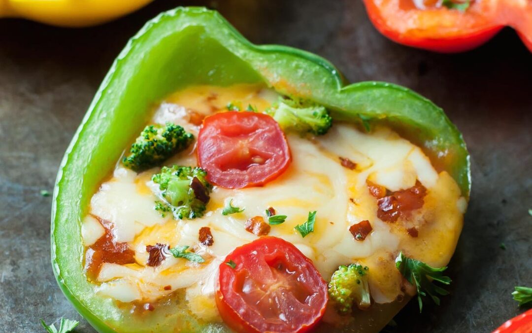 Pizza Bell Pepper Cups