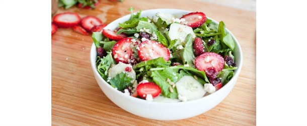 Baby Kale and Strawberry Salad
