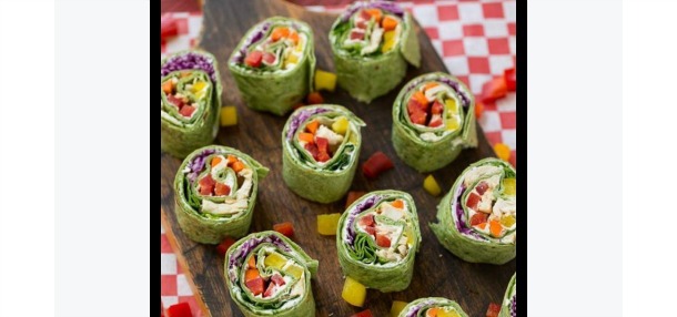 Rainbow Veggie Pinwheels